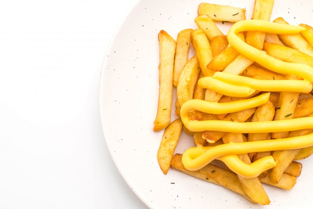 batatas fritas com queijo