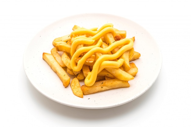 batatas fritas com queijo