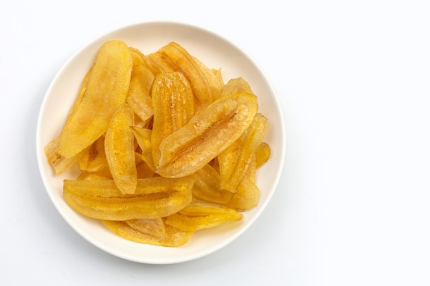 Batatas fritas de banana.