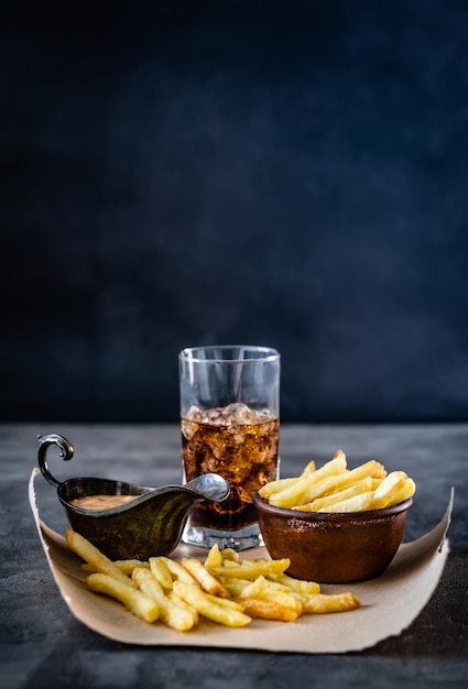 Batatas fritas deliciosas