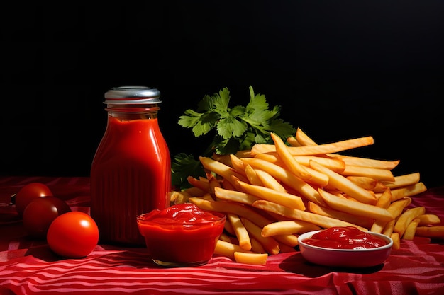 Batatas fritas e Ketchup