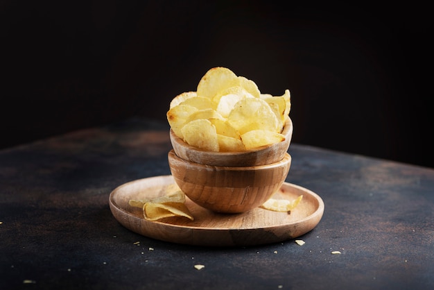 Batatas fritas pouco saudáveis