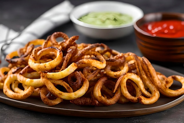 Batatas fritas são batatas fritas em forma de espiral