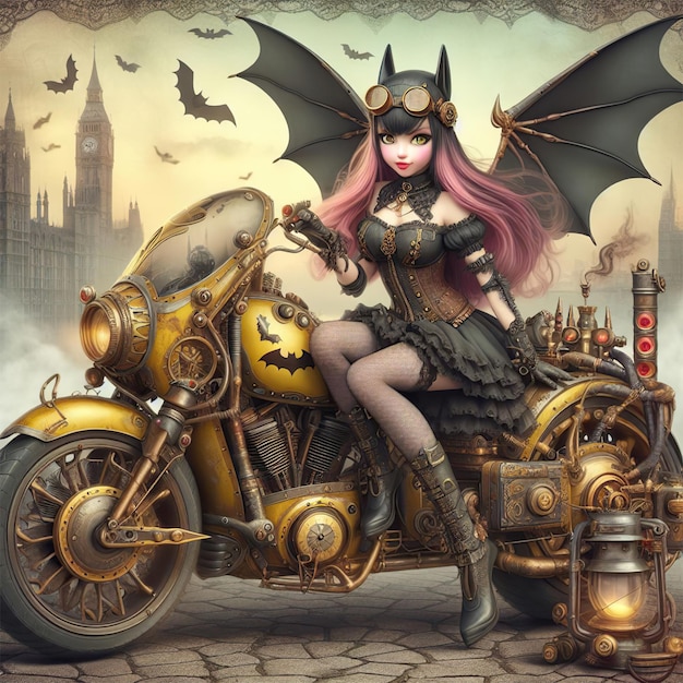 Batgirl im Steampunk-Stil