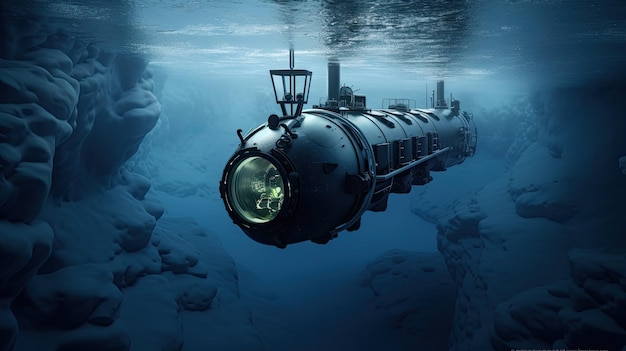 Foto bathyscaphe para mergulho em águas profundas