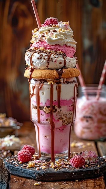 un batido casero de fresa