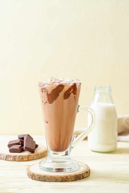 Batido de chocolate helado