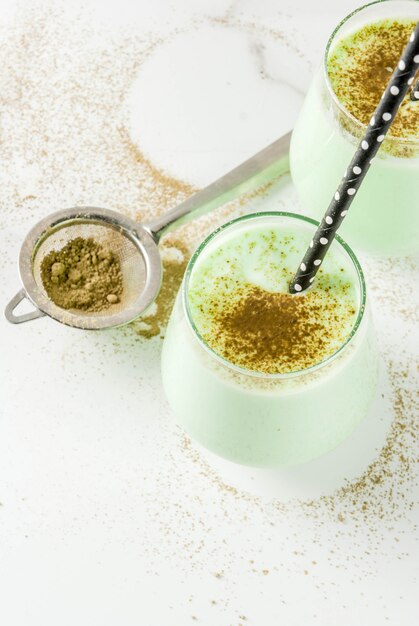 Batido de coco matcha