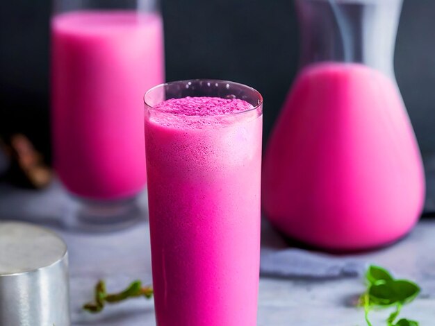 Batido de Frambuesa Água de Coco e Semillas de Cha