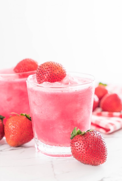 batido de fresa fresca