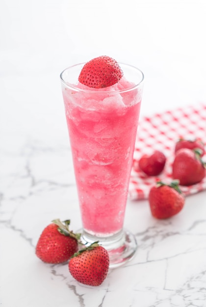 batido de fresa fresca