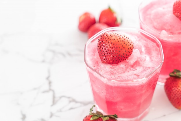 batido de fresa fresca