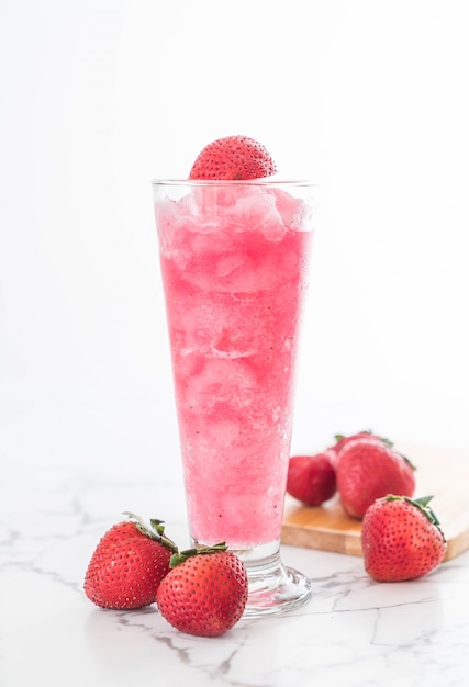 batido de fresa fresca