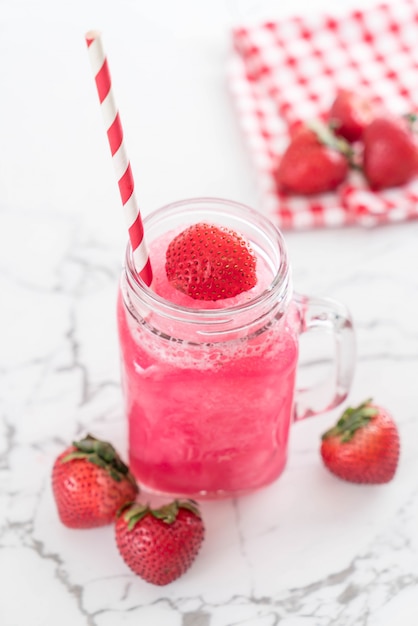 batido de fresa fresca