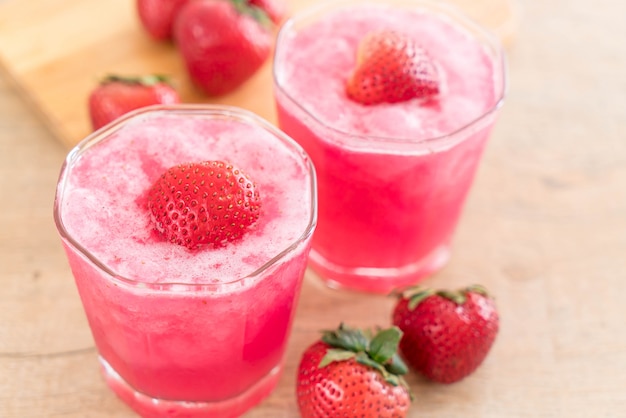 batido de fresa fresca