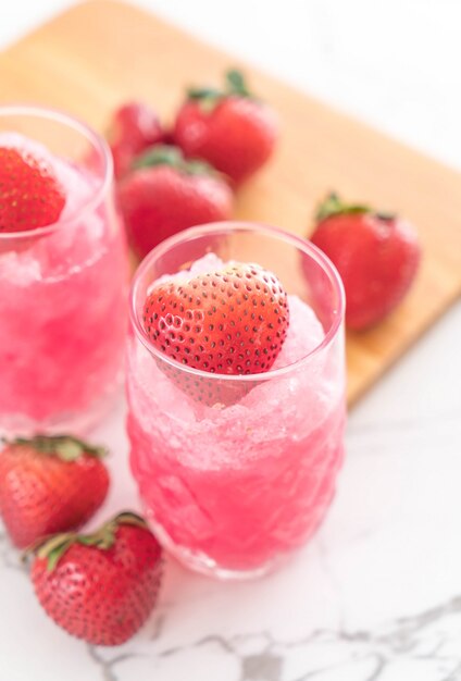 batido de fresa fresca