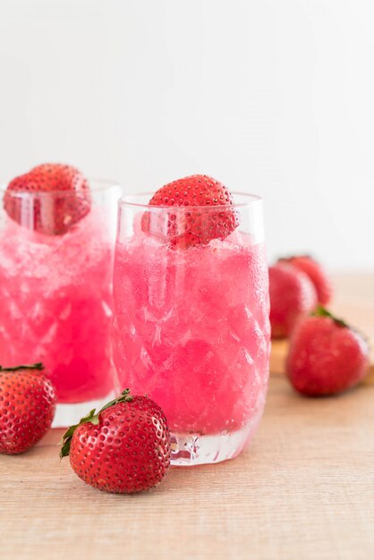 batido de fresa fresca