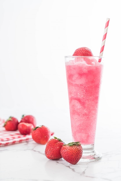 batido de fresa fresca