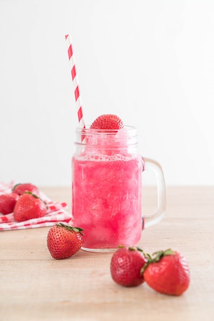 batido de fresa fresca