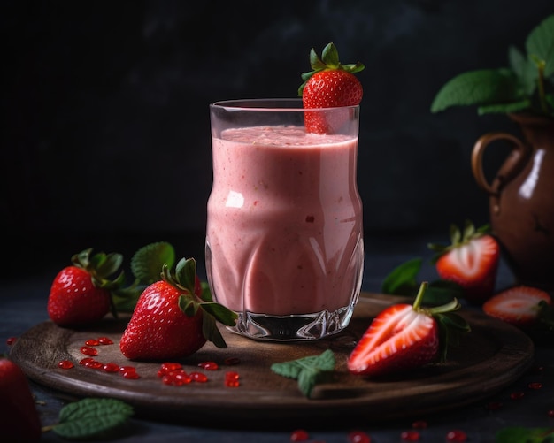 batido de fresa