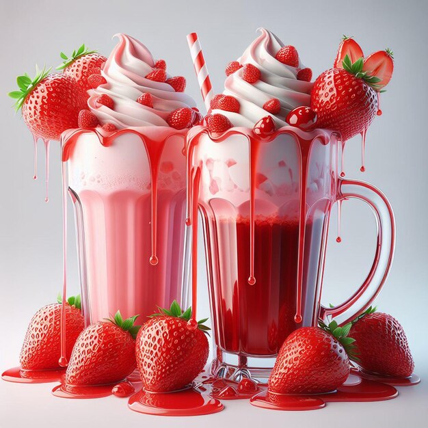 batido de fresa