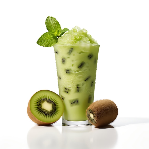 Batido helado de kiwi perfecto para el catálogo de bebidas