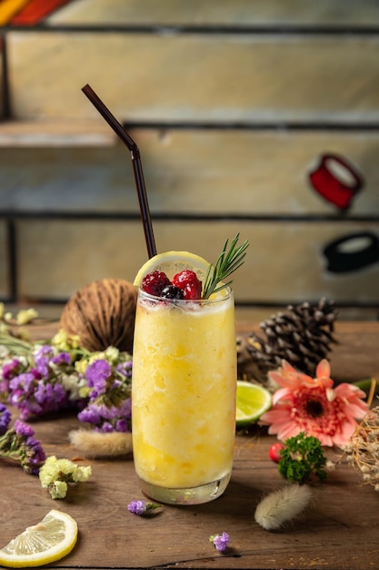 Batido de jugo de piña