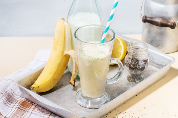 Batido De Leche Y Plátano