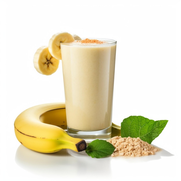 batido de plátano con fruta