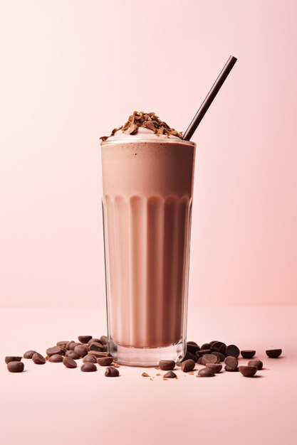 batido de proteínas de chocolate