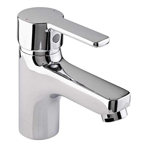 Batidora agua caliente fría. Grifo moderno para baño.