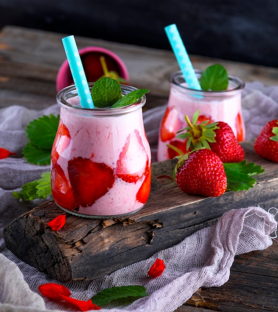 Batidos De Fresas Frescas