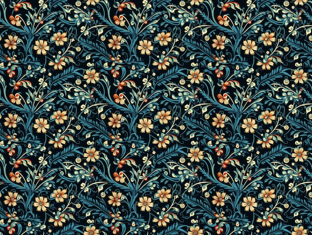 Batik traditionelles strukturiertes nahtloses Muster