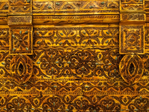 Baú dourada de relíquias Marrocos