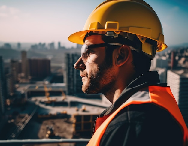 Bauarbeiter auf der Baustelle