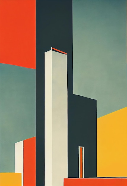 Bauhaus Vintage Poster für Kunstdruck und Wandkunst