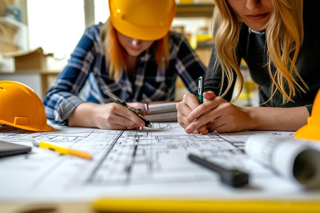 Foto bauingenieure im einsatz