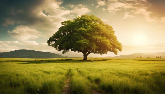 Baum auf dem Feld