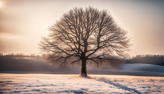 Baum auf dem Winterfeld