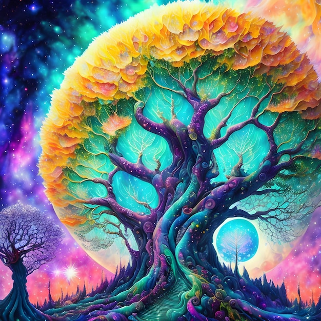 Baum bunte Fantasie