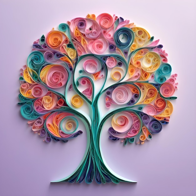 Baum des Lebens Quilling