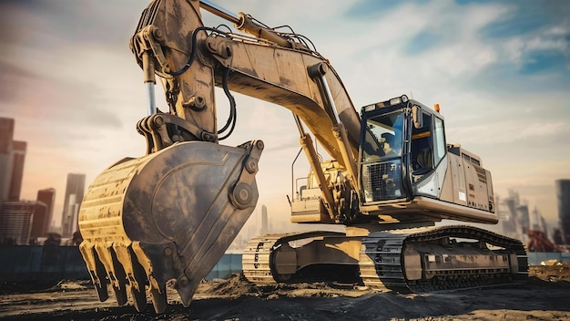 Baumaschinen mit Bagger