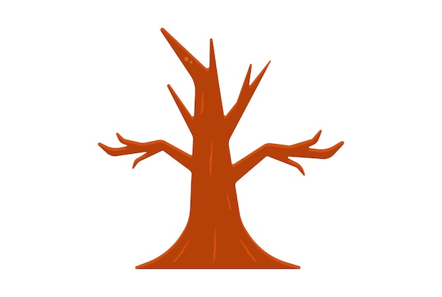 Baumillustration Halloween-App-Symbol Web-Symbol Kunstwerk Zeichen