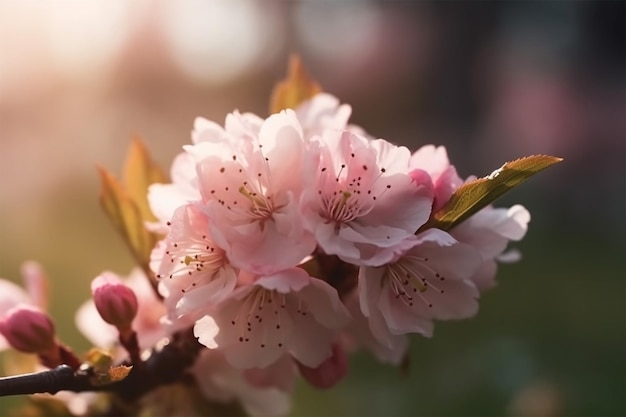 Baumkirschblüten auf dem Hintergrund des Frühlings