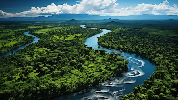 Foto baumkronen des amazonas-regenwaldes