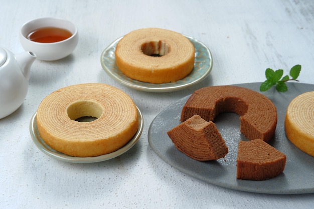 Baumkuchen ou bolo de árvore ou bolo de log é um típico alemão, e também popular no japão como sobremesa doce