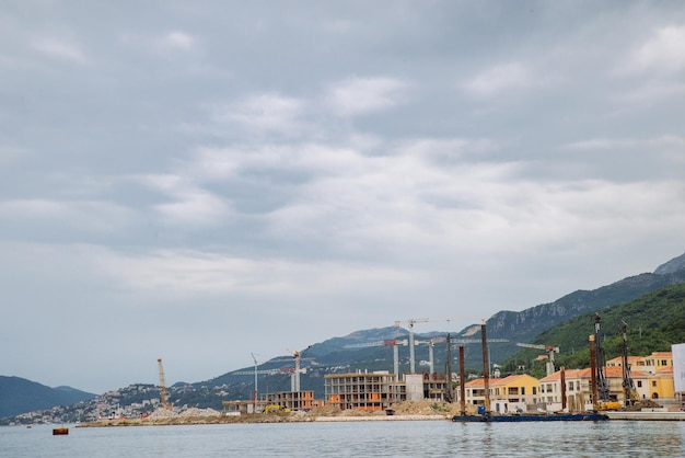 Baustelle des zukünftigen Resorts am Meer