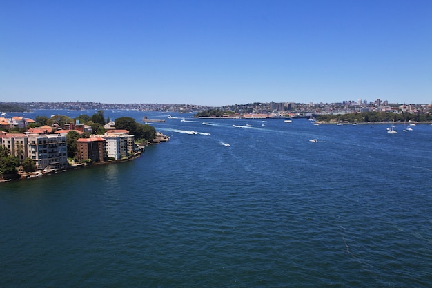 Bay harbor im herzen von sydney, australien