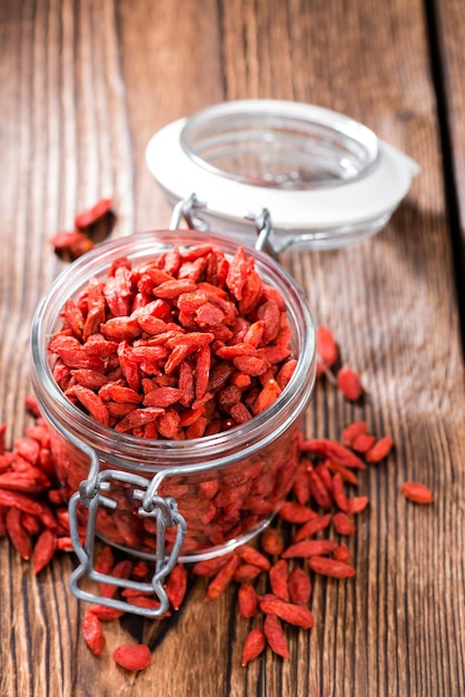 Bayas de goji secas