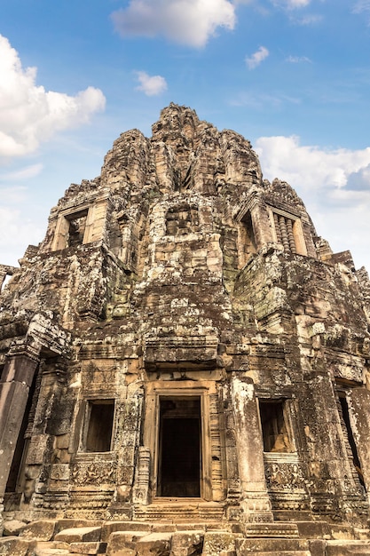 Foto bayon-tempel in angkor wat in siem reap, kambodscha